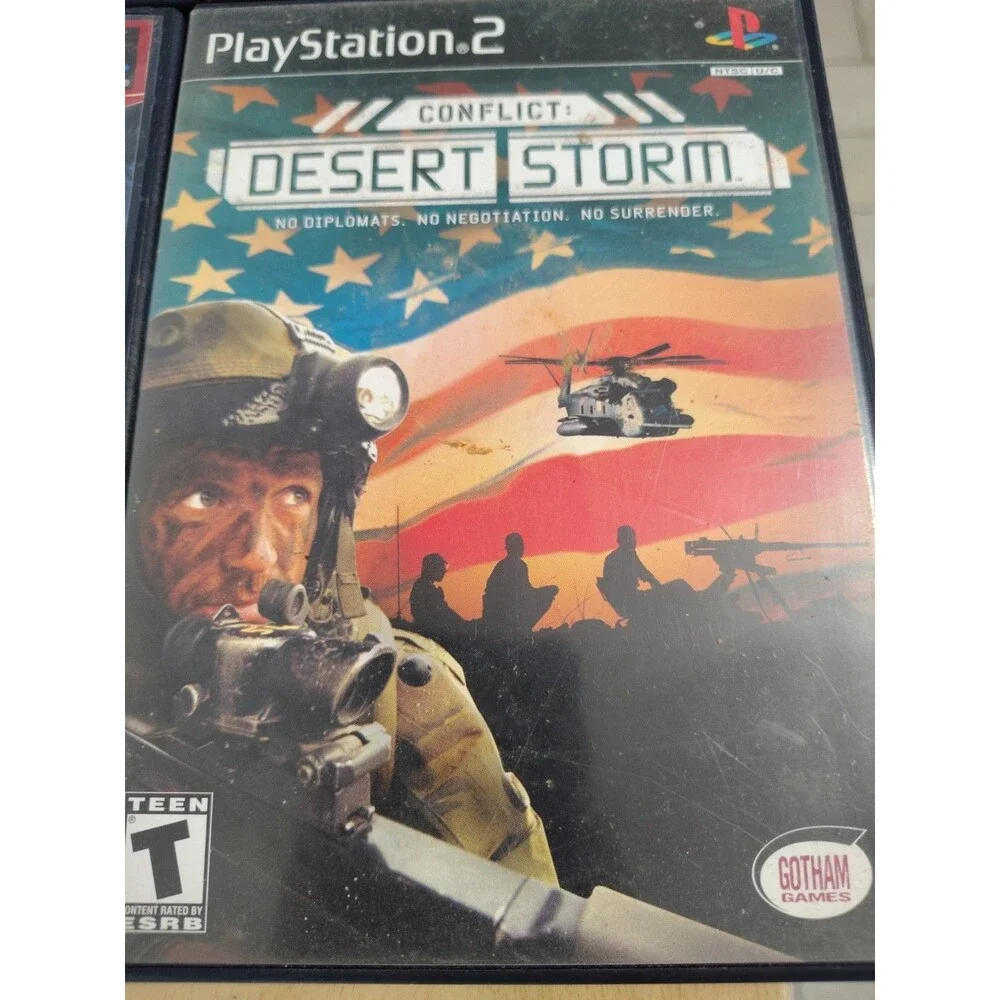 Playstation 2 Lot 7 Games W/Cases Call Of Duty Monster Bass Desert Storm Nascar